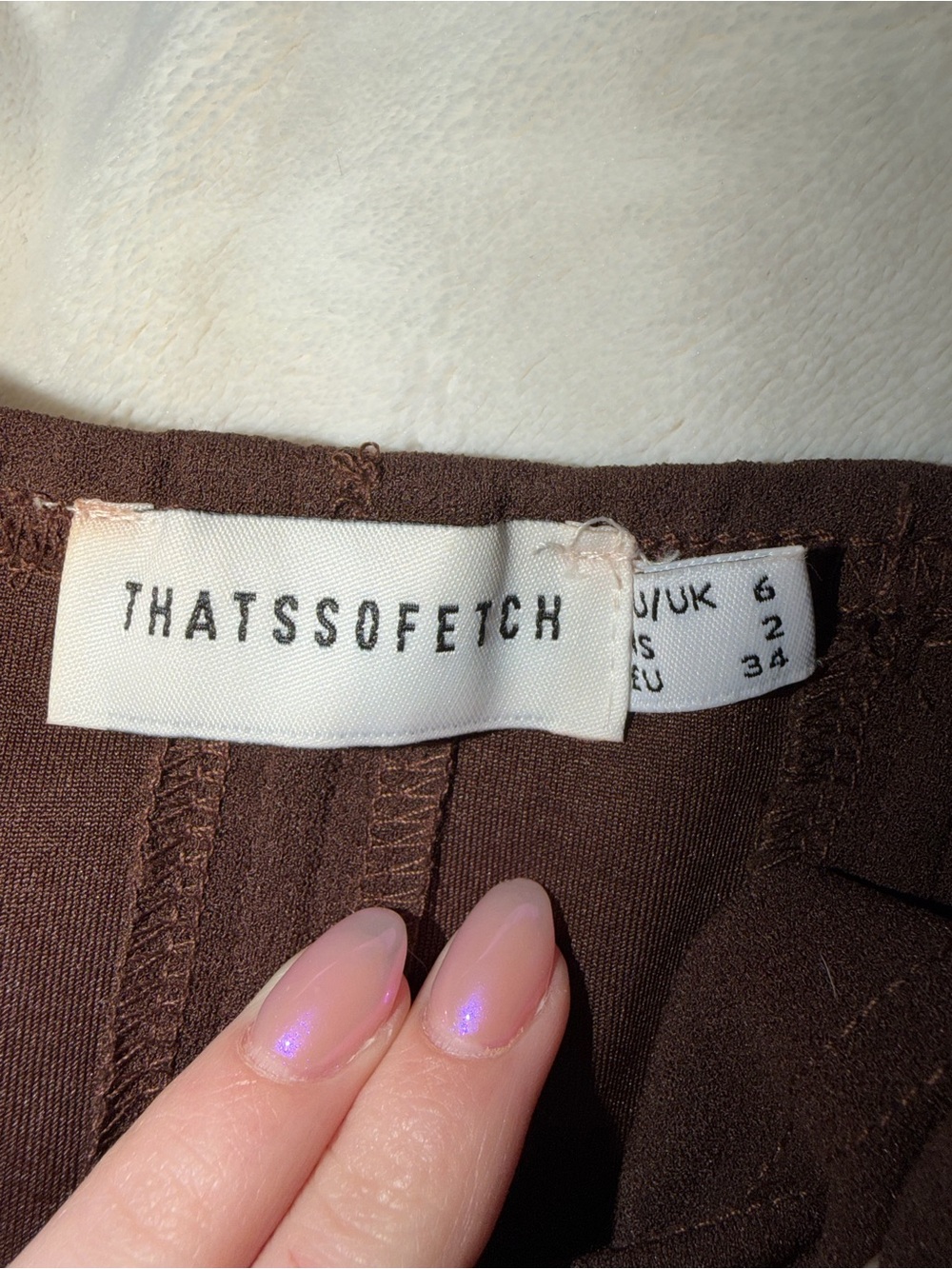 ThatsSoFetch Brown Garment - THATSSOFETCH